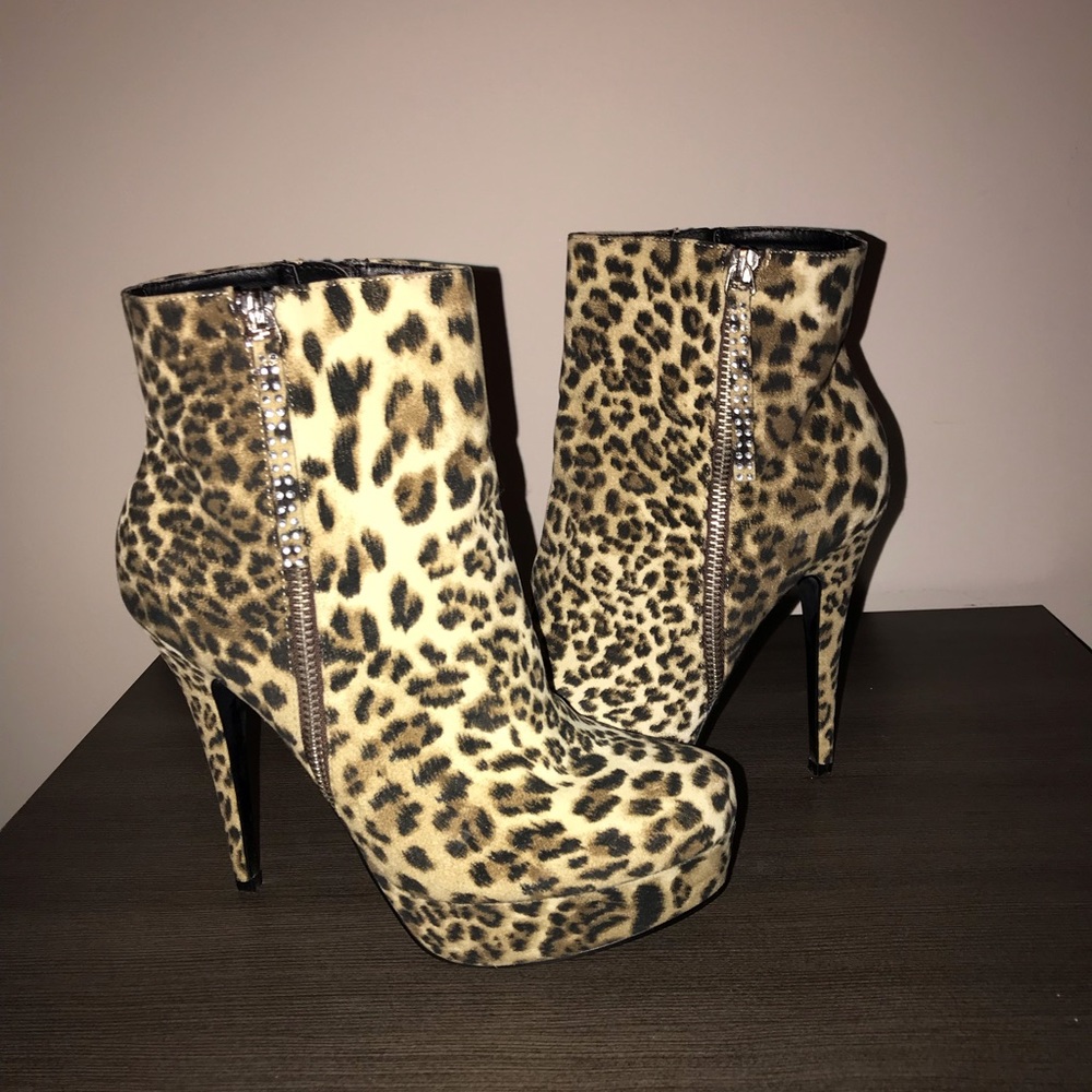 Platform Animal Print Boot